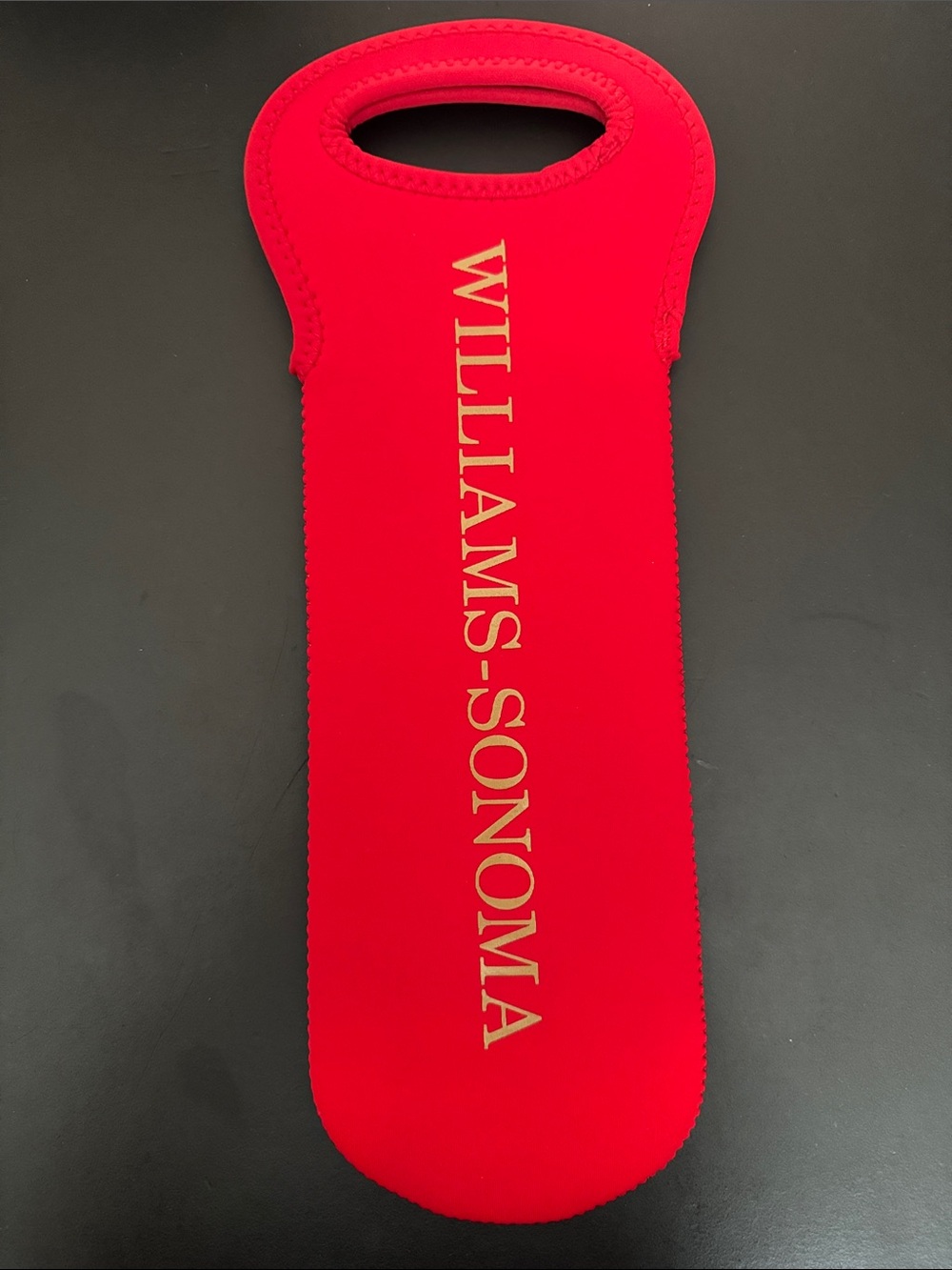 Williams-Sonoma Built One Red Bottle Tote-NWOT
